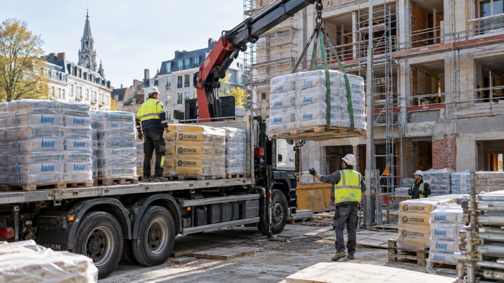 livraison chantier
